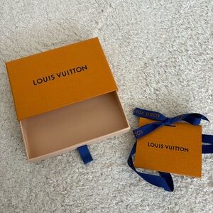 Louis Vuitton Small Gift Box with Gift tag and ribbon